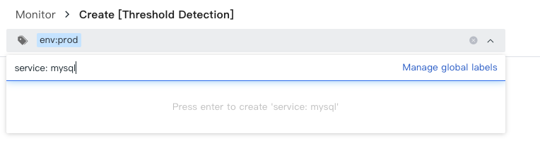 Select Metrics Setup 1